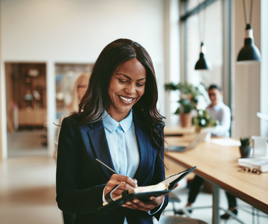 Smiling Employee in the Office